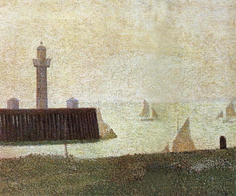 Georges Seurat End of the Seawall Spain oil painting art